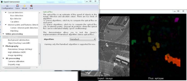 OpenCV demonstrator (GUI) - OpenCV