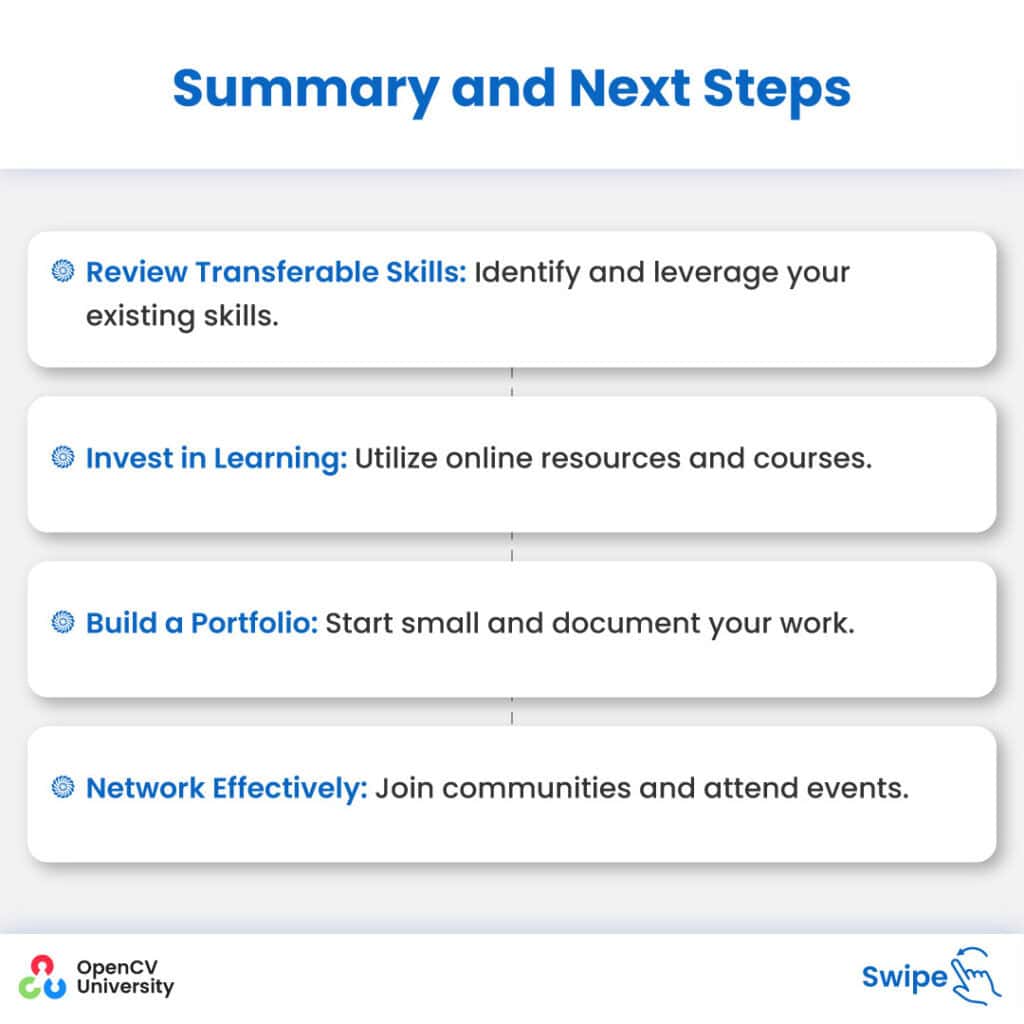 computer vision career transition next steps